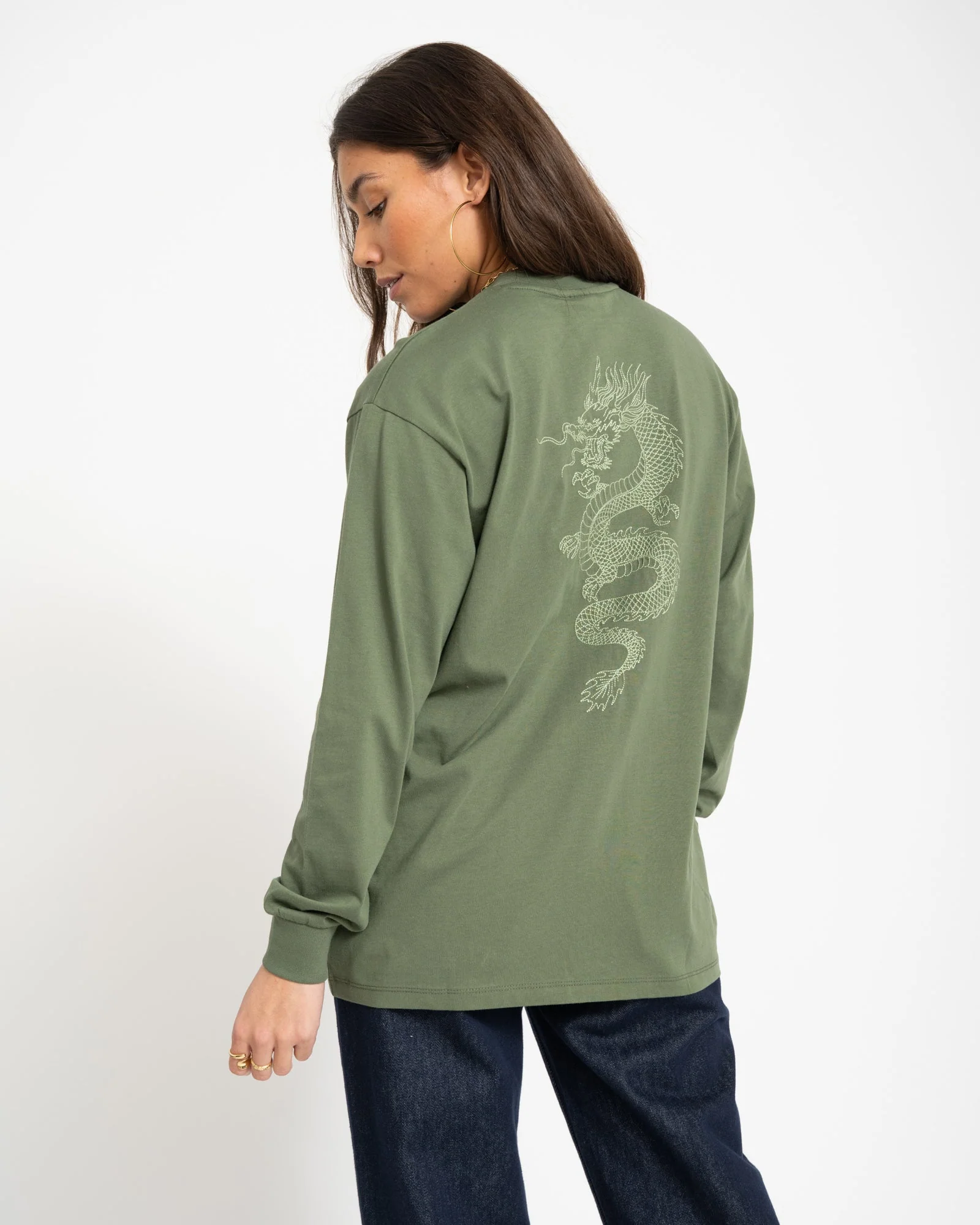 TILTIL Longsleeve Dragon Tee Green - Image 3