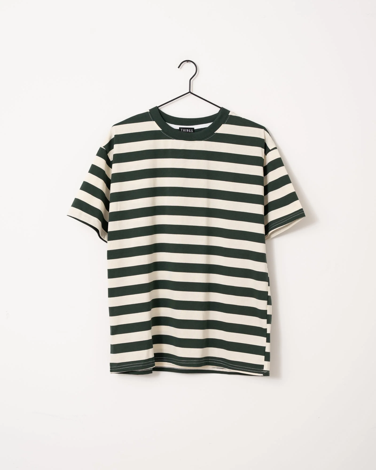 TILTIL Loua Tee Stripe Sage Green One Size - Image 8