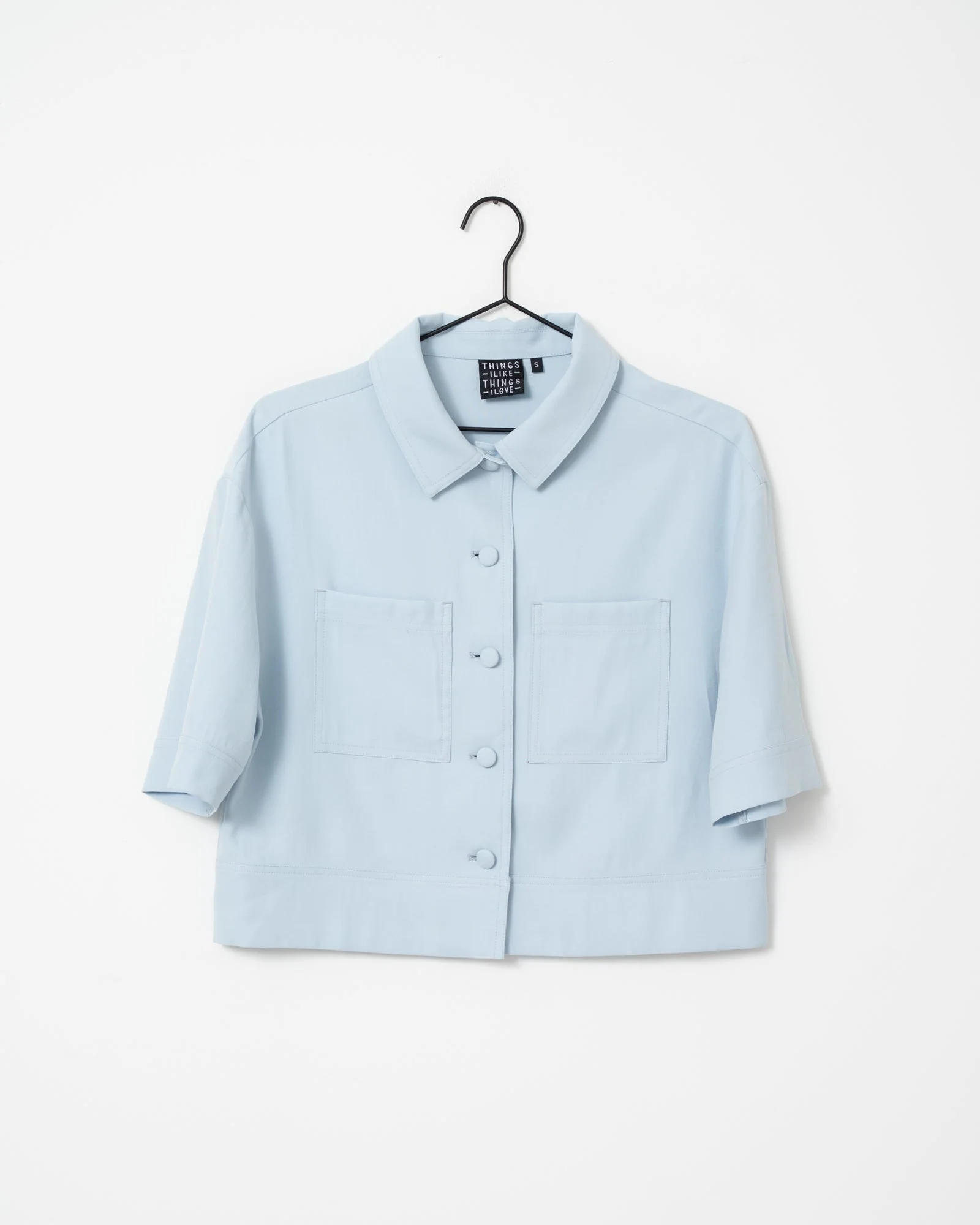 TILTIL Mine Rayon Blouse Light Blue - Image 10