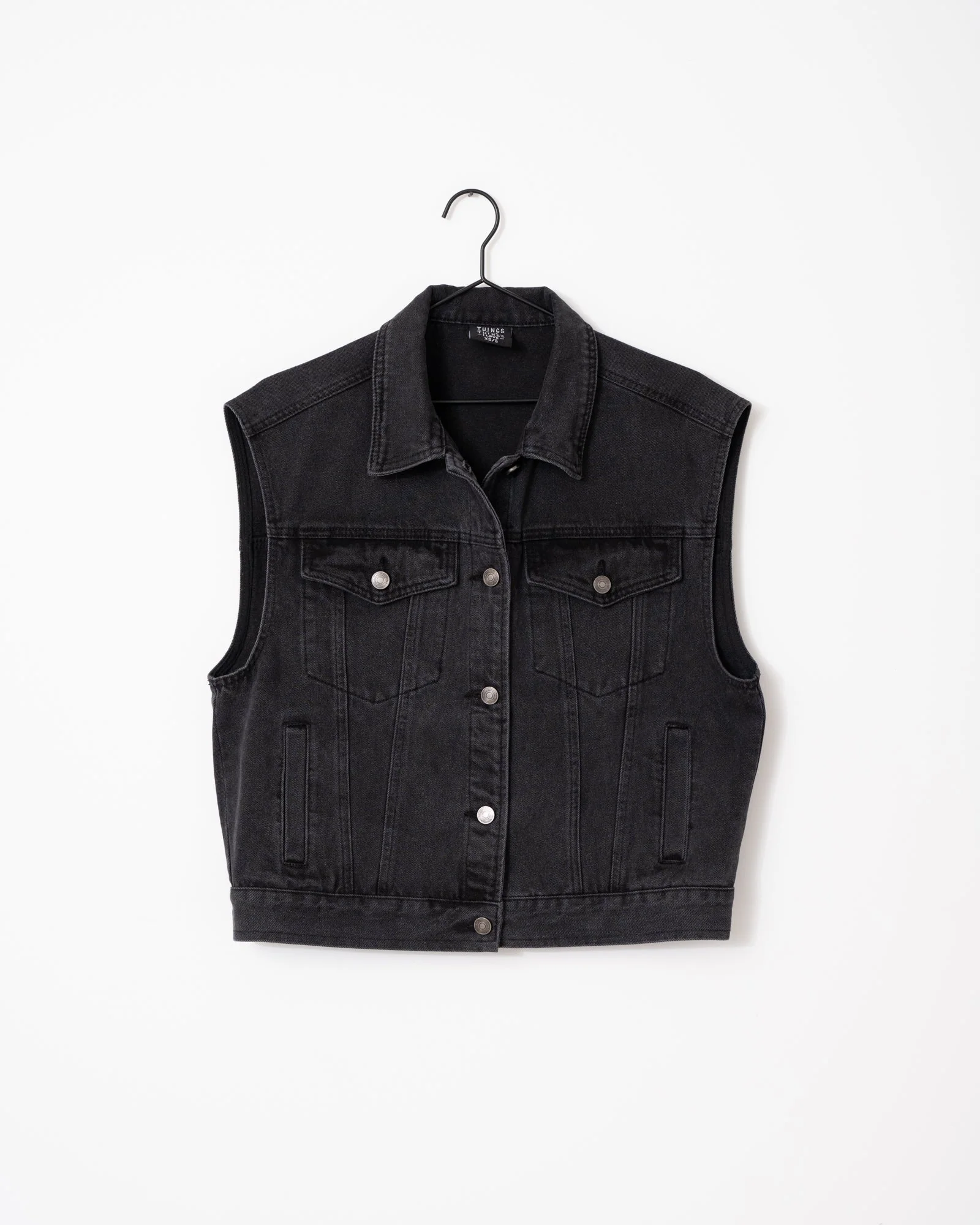 TILTIL Mirte Gilet Oversized Washed Grey - Image 10