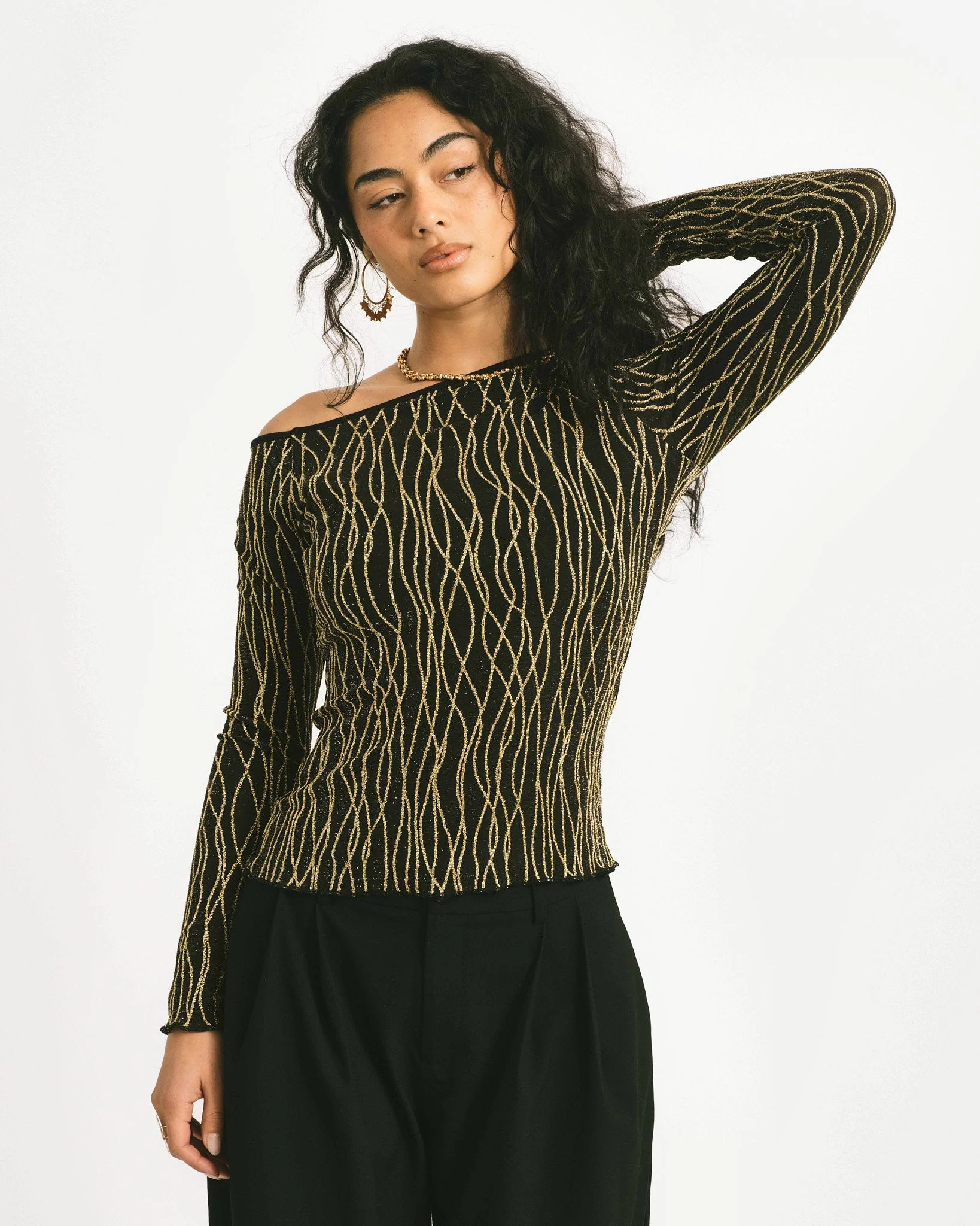 TILTIL Mula Longsleeve Glitter Gold