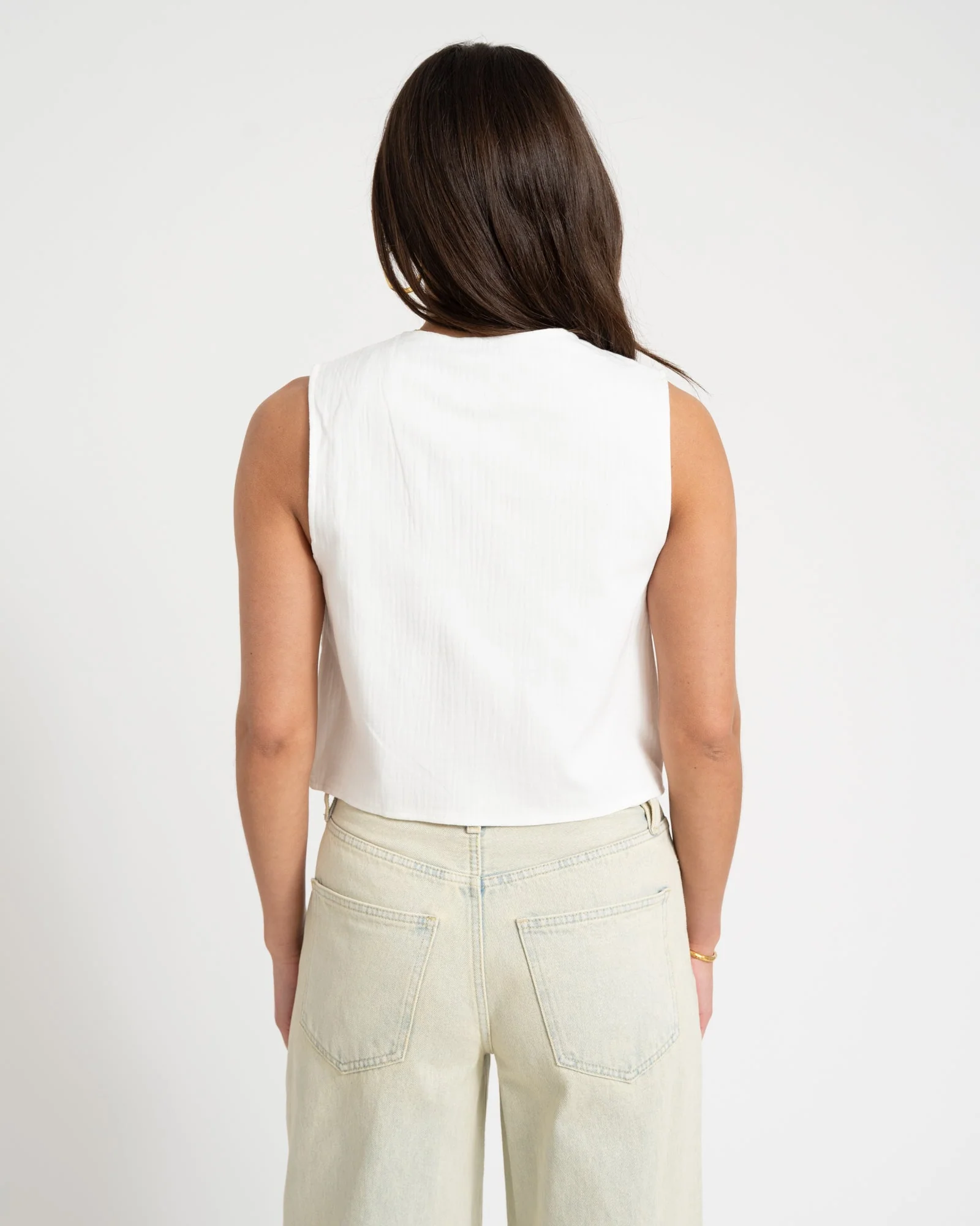 TILTIL Polly Gilet Embroidery Off-white - Image 4