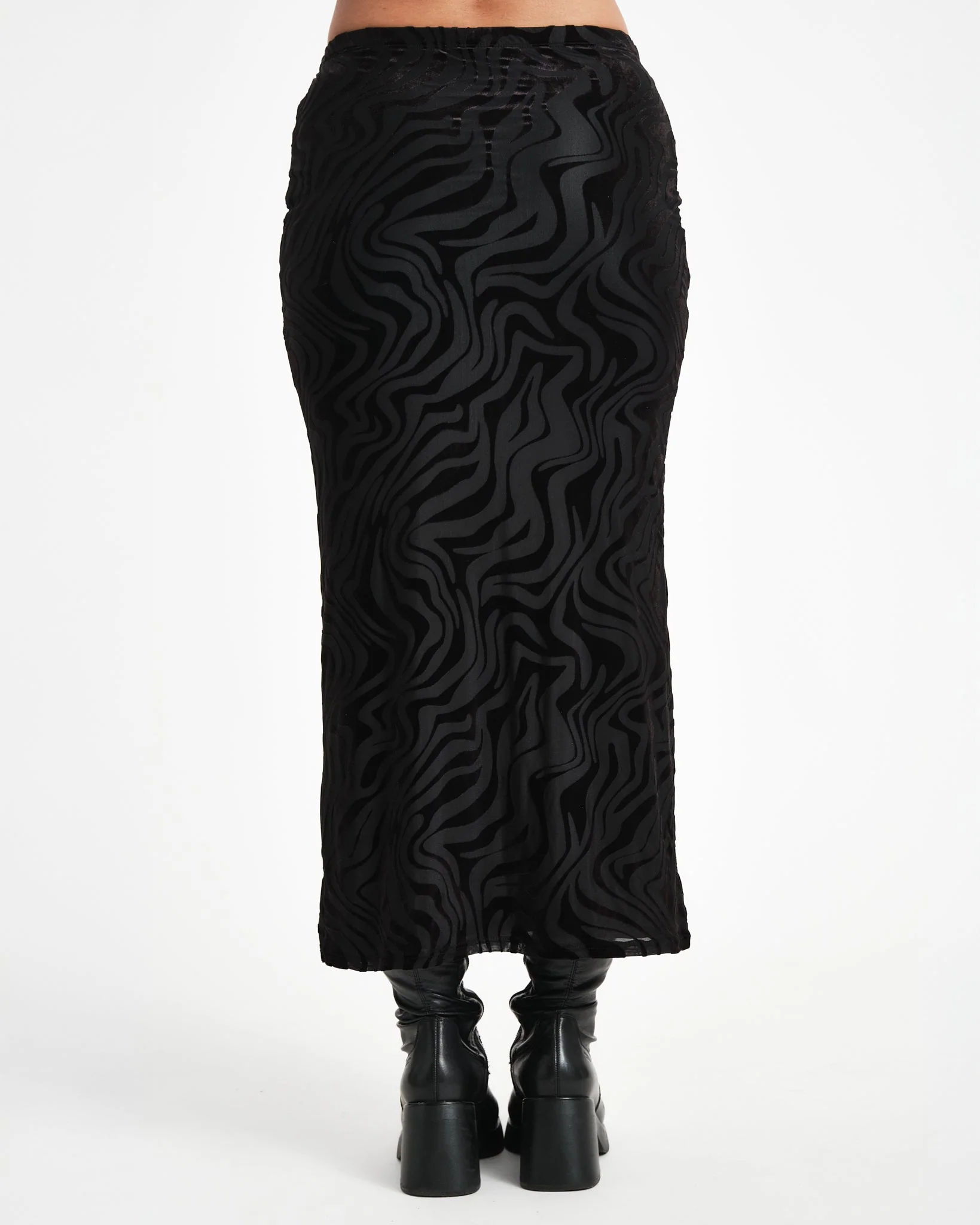 TILTIL Rody Maxi Skirt Zebra Black - Image 6