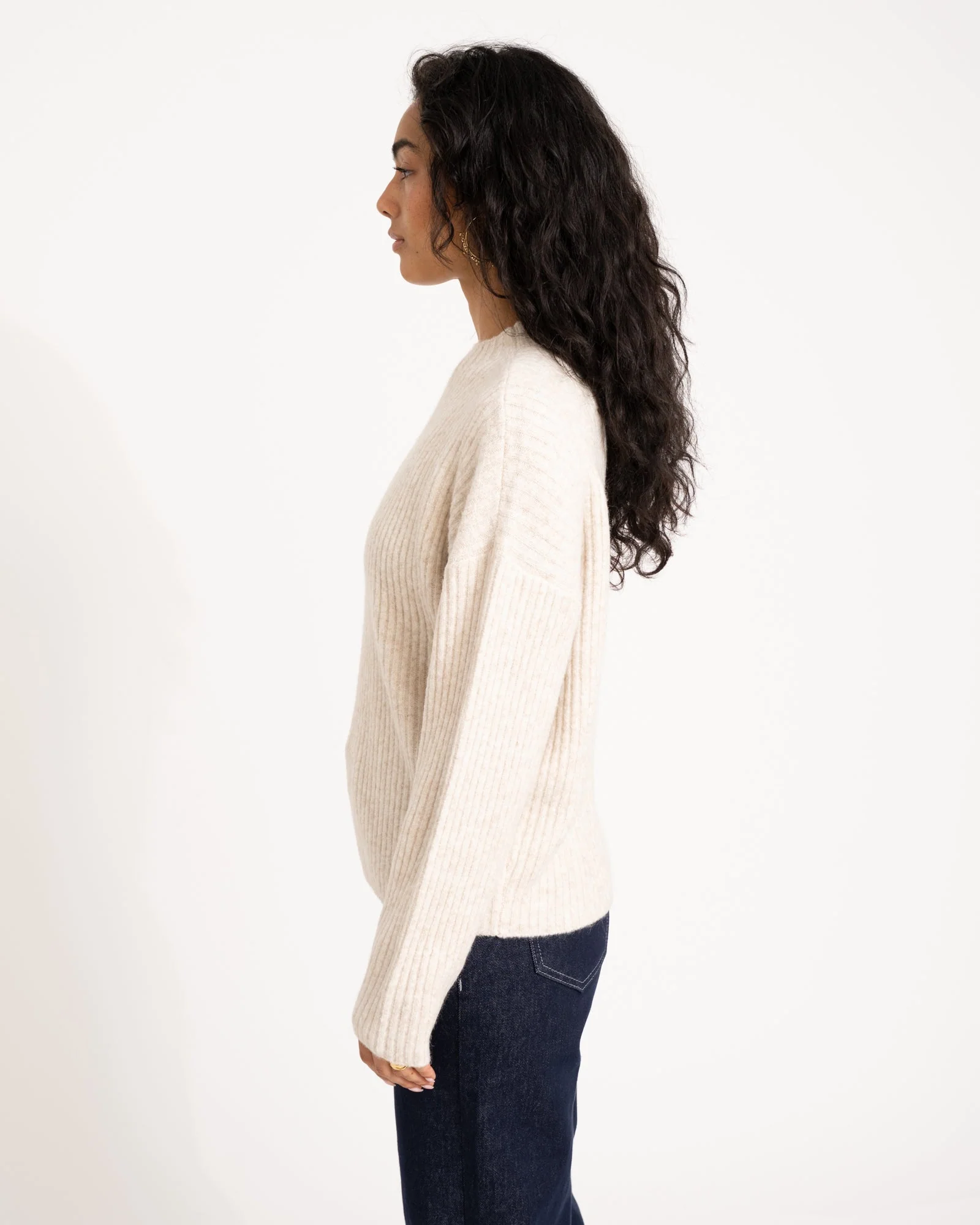 TILTIL Ronja Crewneck Knit Sand - Image 4