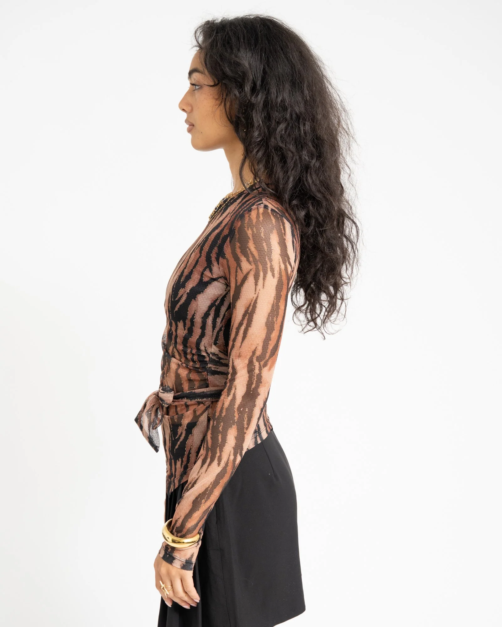 TILTIL Sera Tiger Longsleeve Brown - Image 5