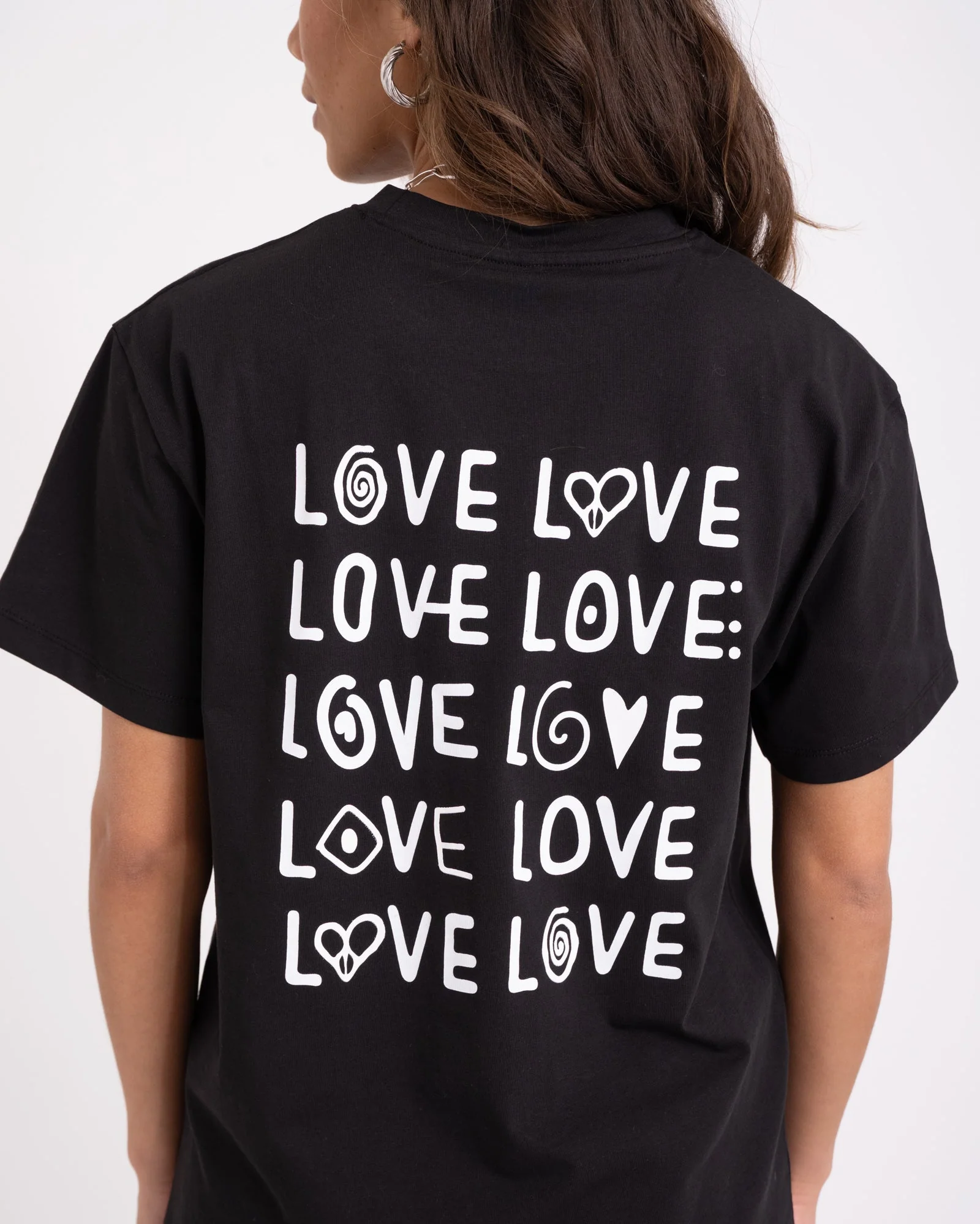 TILTIL Spread The Love Tee Black - Image 4