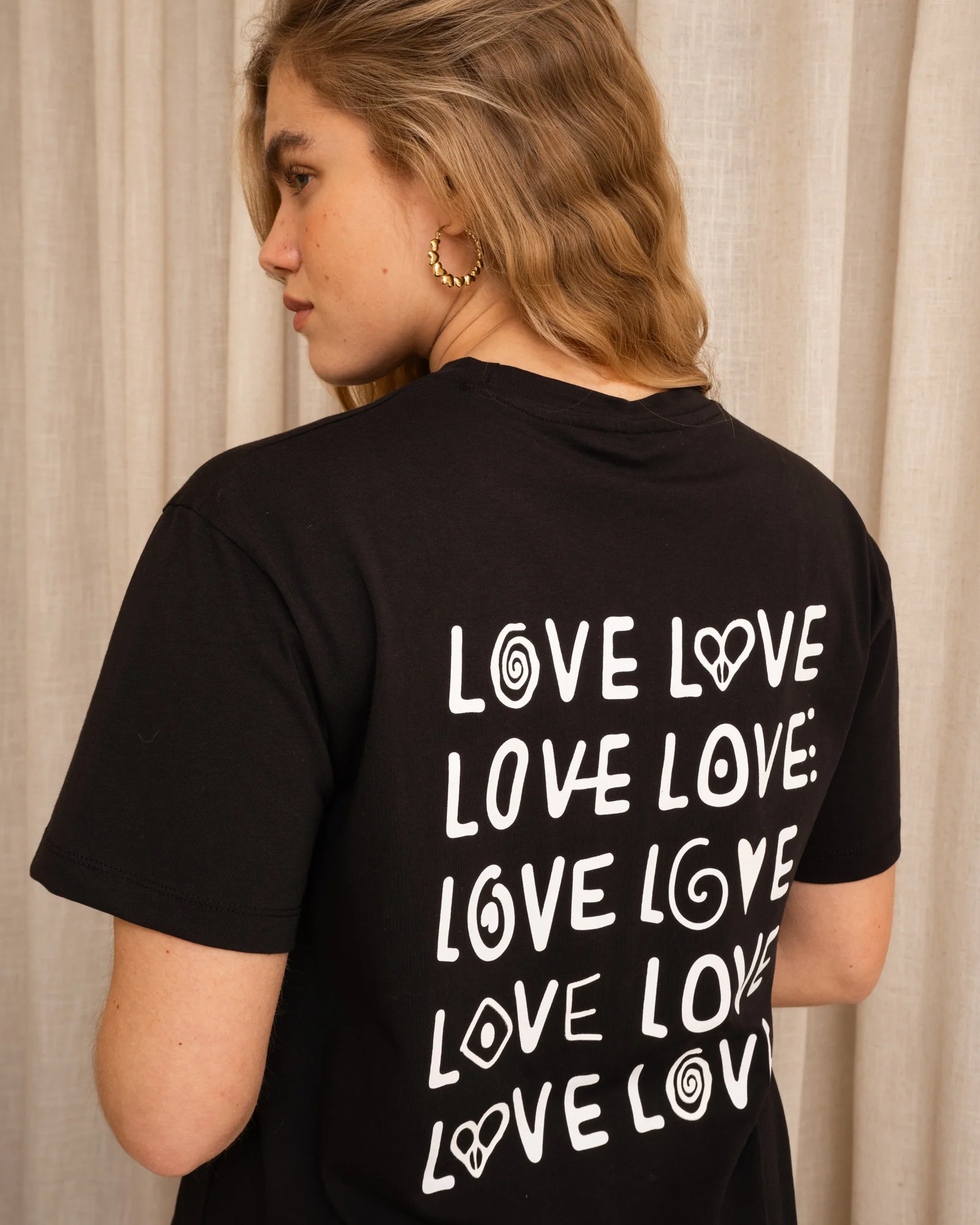 TILTIL Spread The Love Tee Black - Image 9