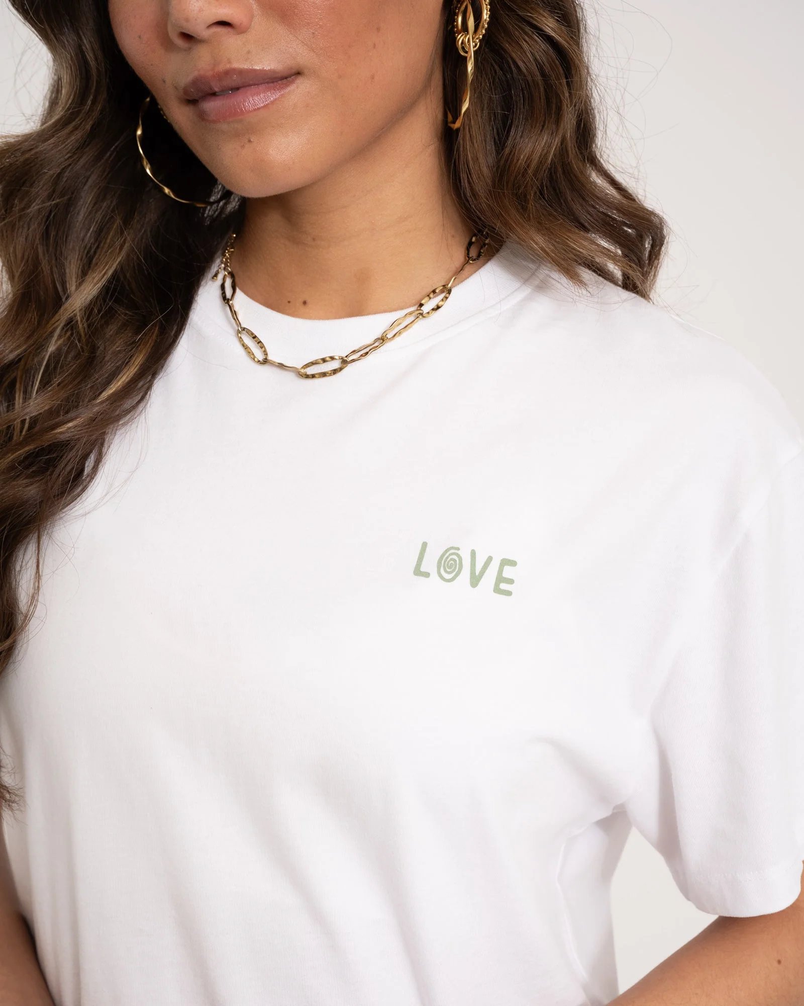 TILTIL Spread The Love Tee White Sage - Image 5