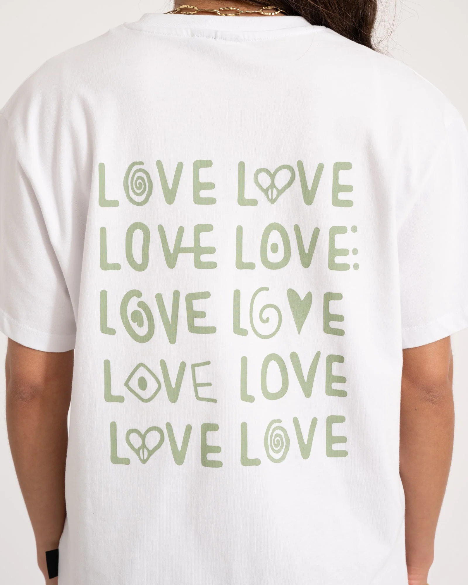 TILTIL Spread The Love Tee White Sage - Image 6