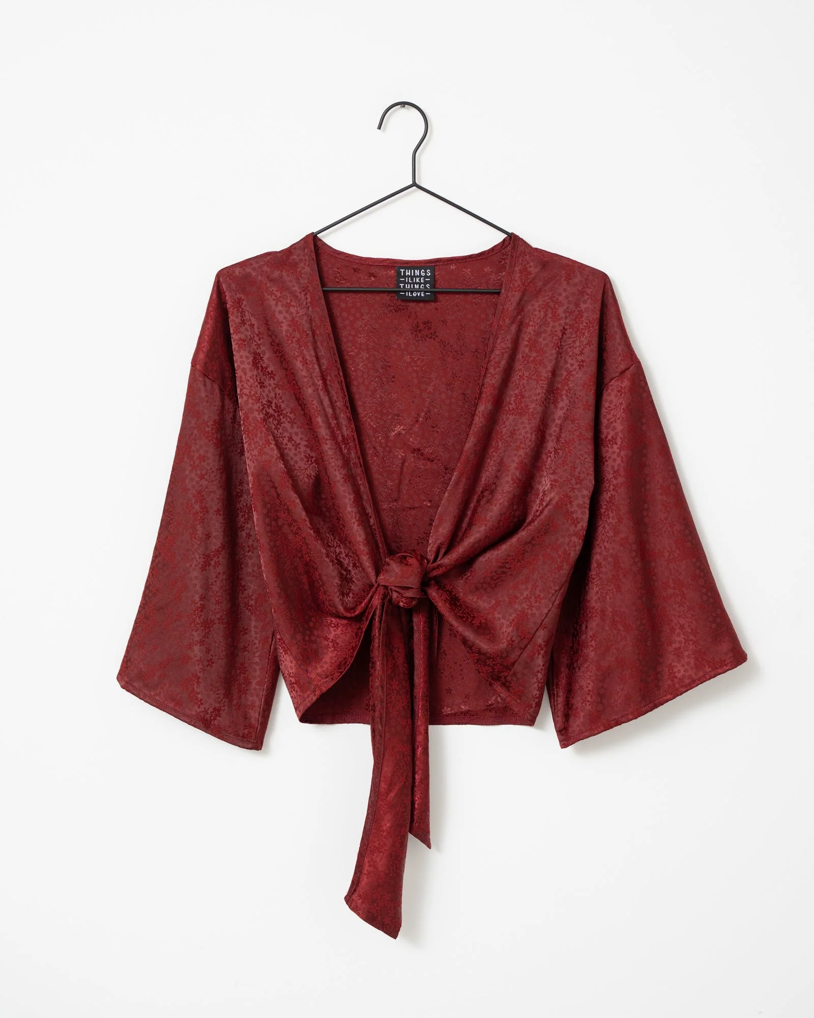 TILTIL Sunny Top Floral Red One Size - Image 8
