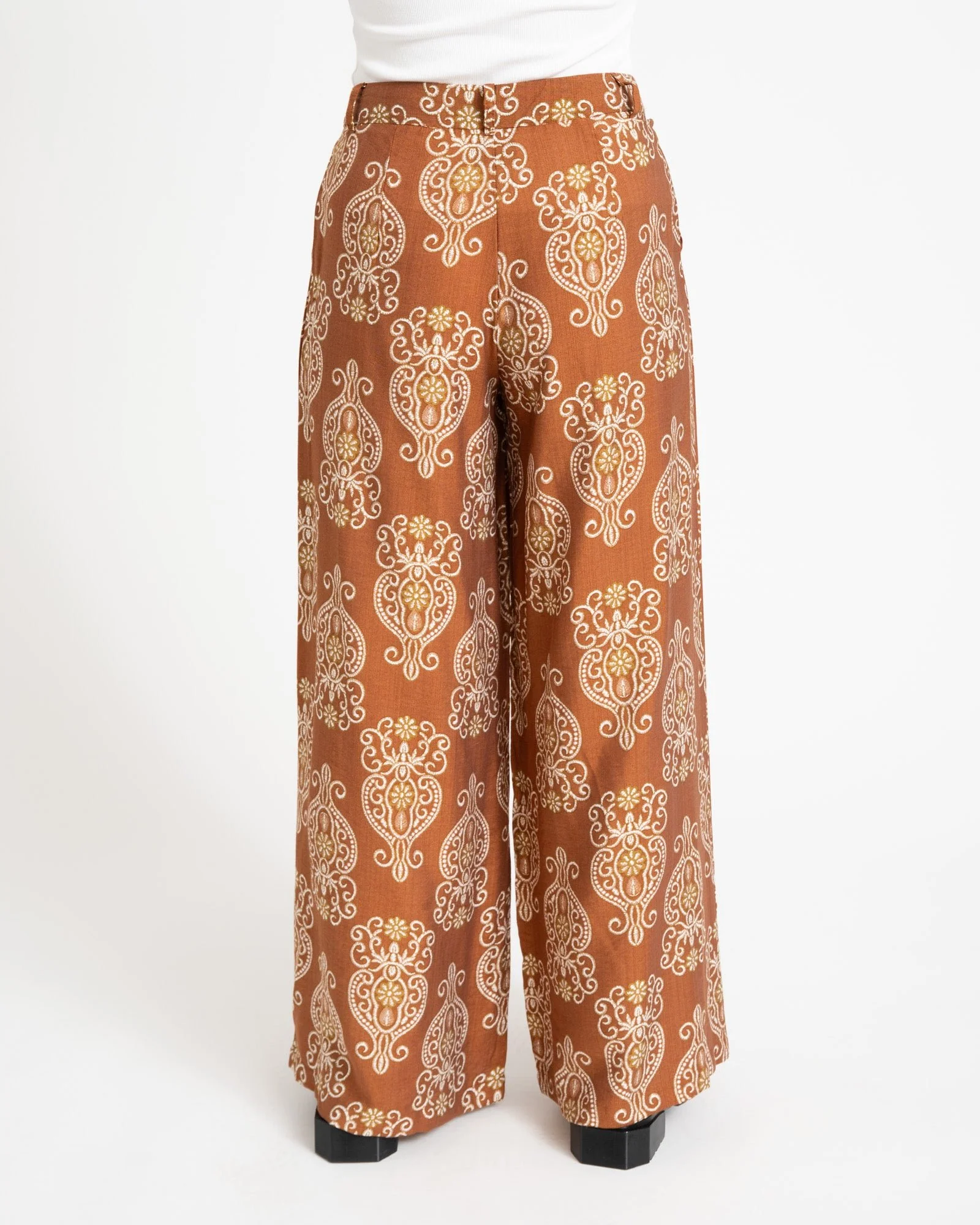 TILTIL Suze Mosaic Pants Rust - Image 5