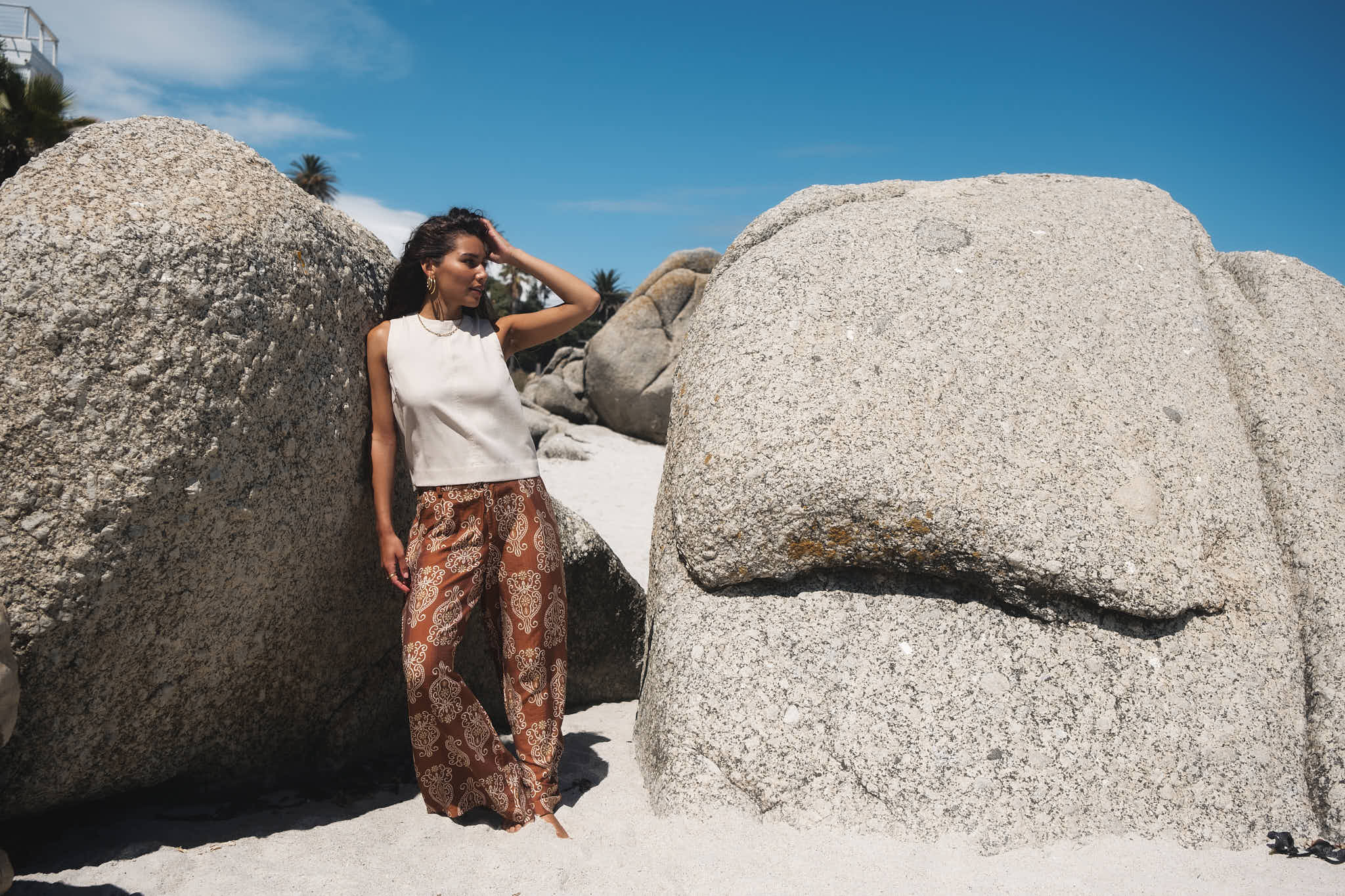 TILTIL Suze Mosaic Pants Rust - Image 8