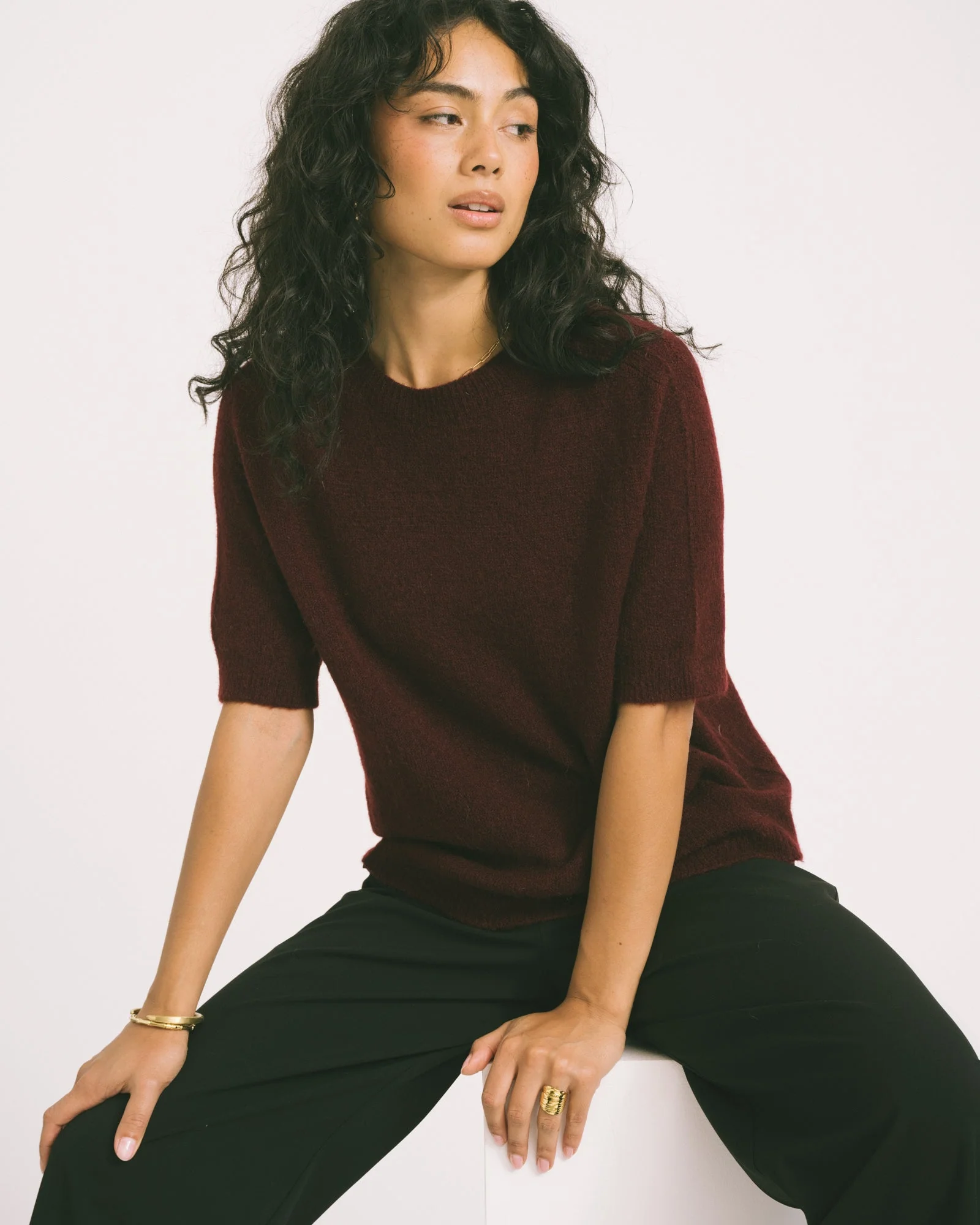 TILTIL Tina Knit Bordeaux One Size - Image 2