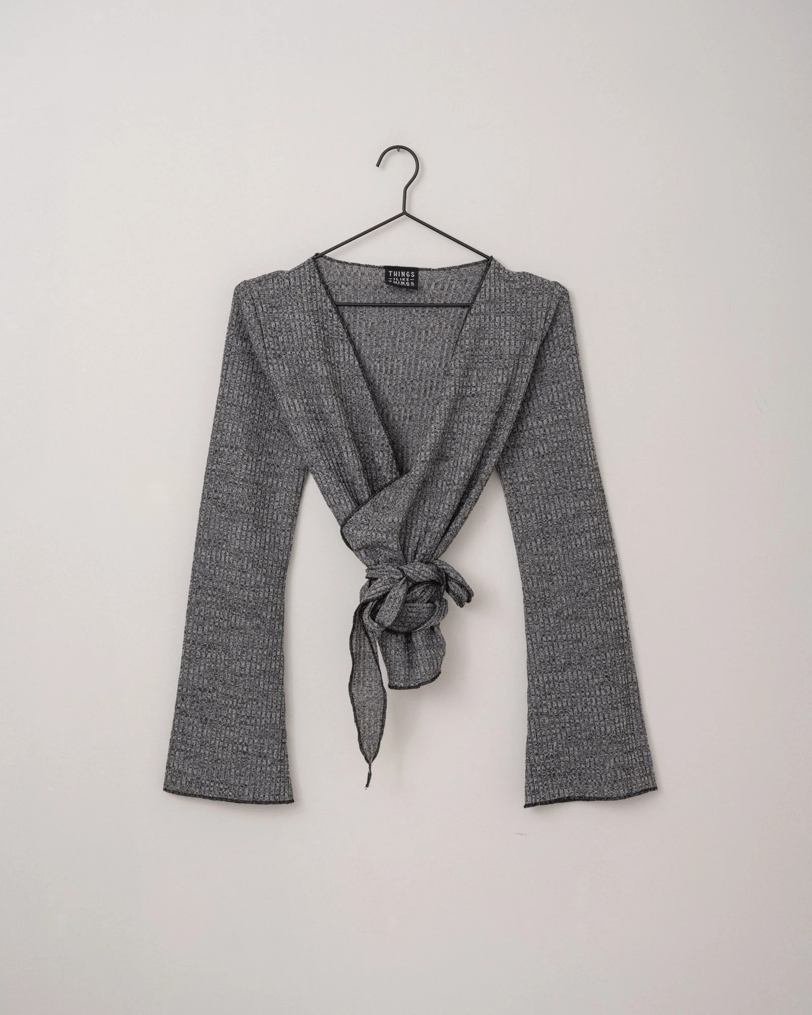 TILTIL Willy Wrap Flare Grey Melange - Image 5