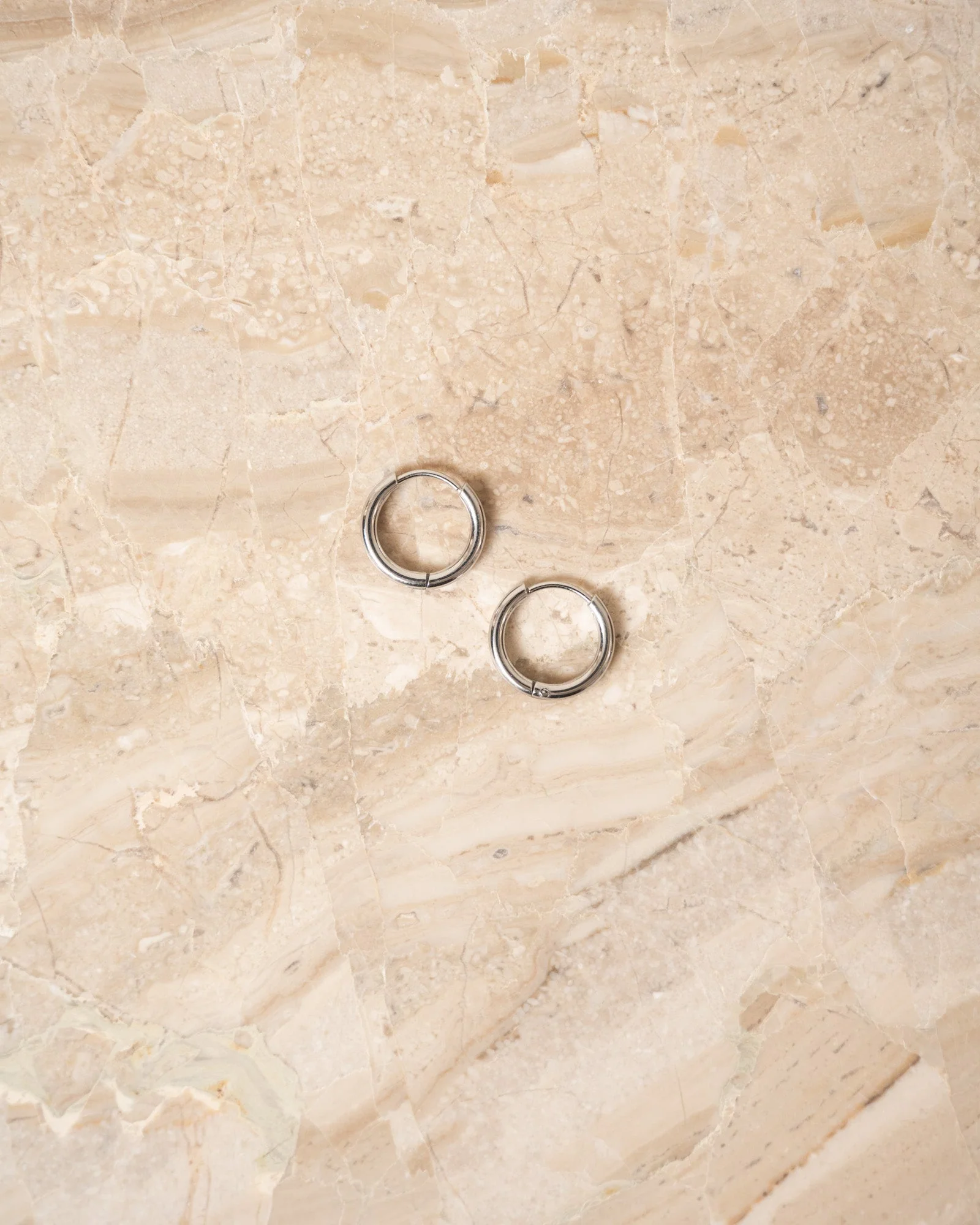 TILTIL Set of 2 Basic Hoopy Rhodium Silver - Image 4