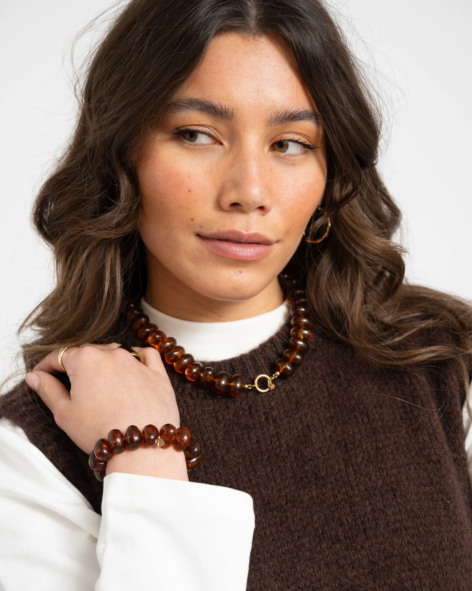 TILTIL Bracelet Choco Bead Brown