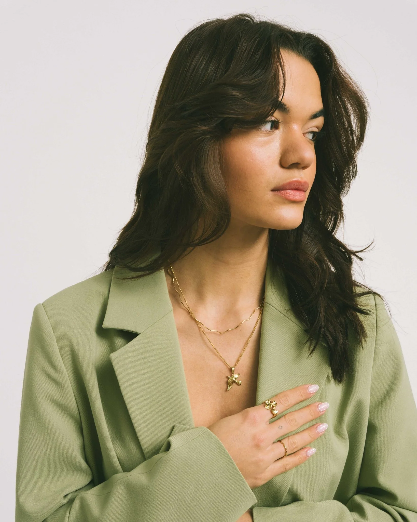TILTIL Statement Necklace Swirl Gold - Image 3