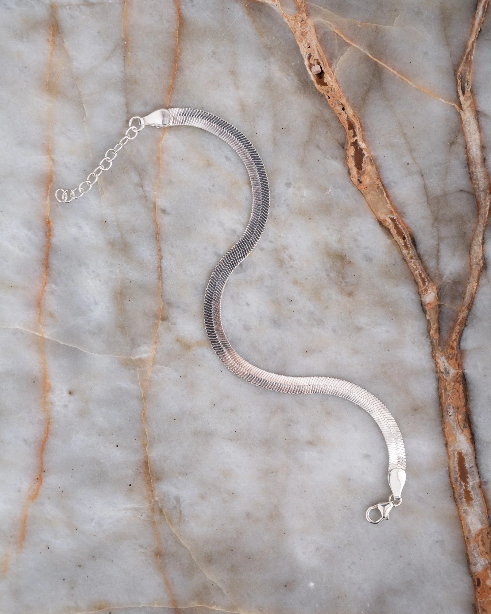 TILTIL Bracelet Silver Francy Flat Snake - Image 4