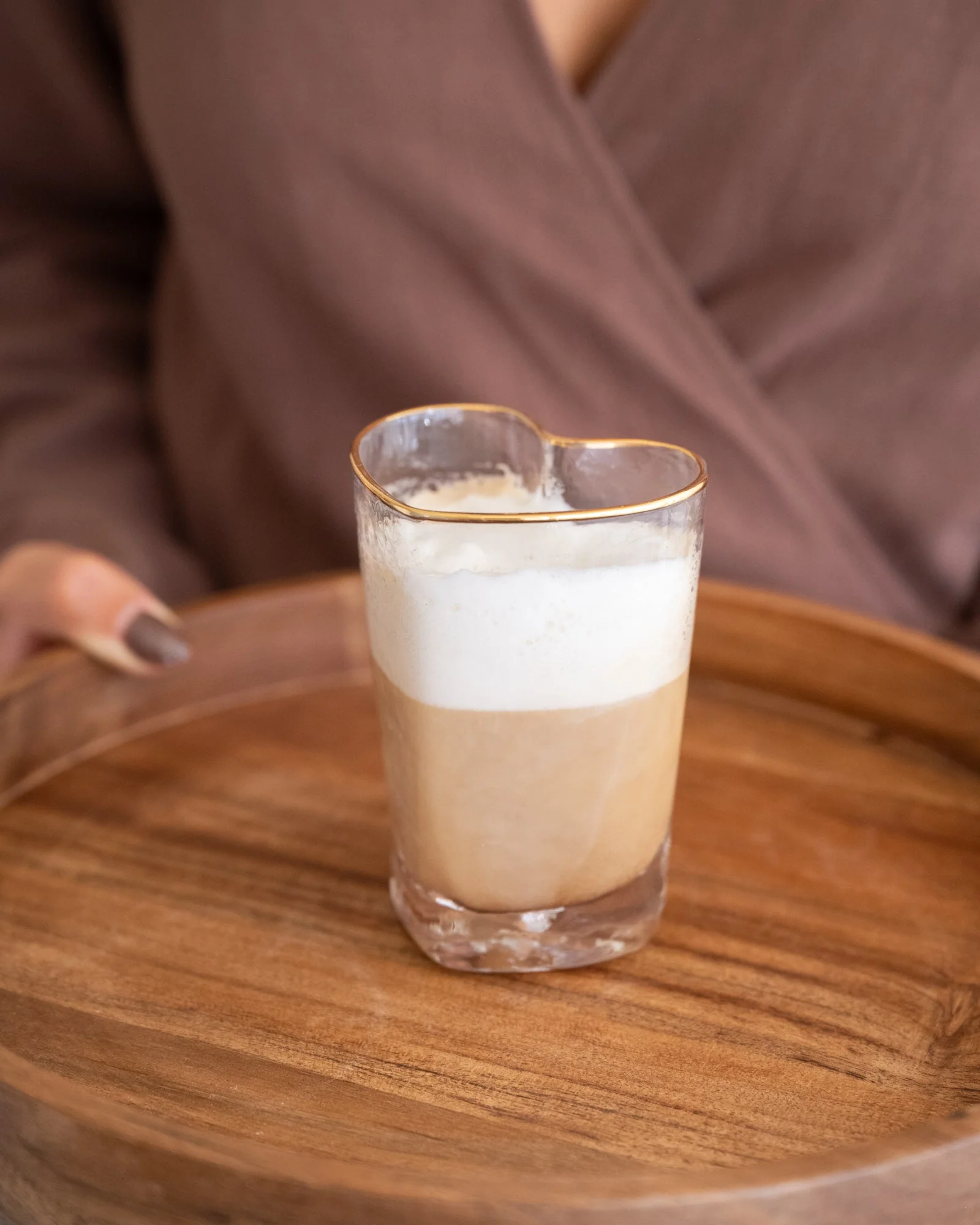 Drinking Glass Heart Clear - Image 2