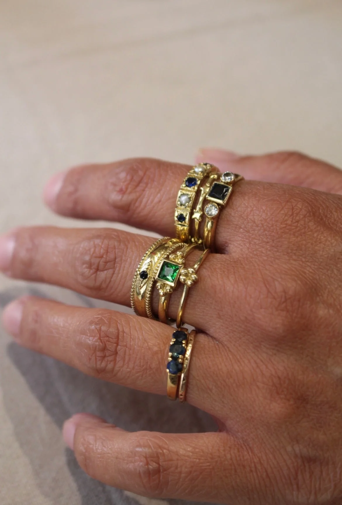Ring Brass Magic Star Gold - Image 5