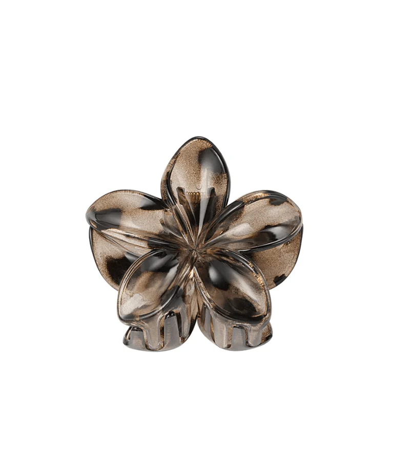 Claw Clip Flower Brown - Image 3
